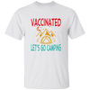 Funny Vaccination and Camping Hiking Vaccinated Gift For Camping Lovers Vintage Unisex T-Shirt