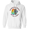 Mental Health, Normalize Minds Of All Kinds, Colorful Brain Pullover Hoodie