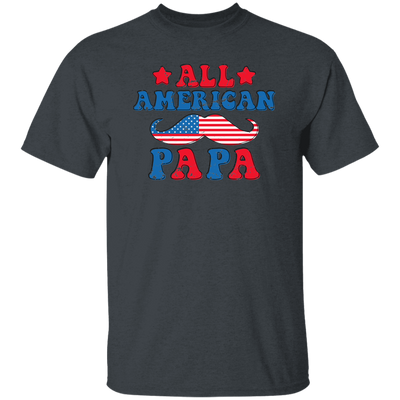 Papa, Father's Day, American Papa, Beard American Dad Unisex T-Shirt