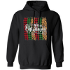 Plaid Pattern, Retro Christmas, Leopard Christmas, Merry Christmas, Trendy Christmas Pullover Hoodie