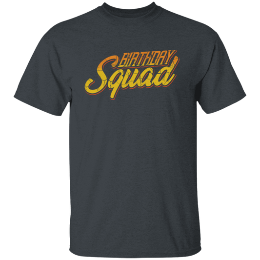 Birthday Squad, Perfect Birthday, Retro Birthday Gift, Orange Tone Unisex T-Shirt