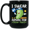 I Swear I Was Aiming For Your Feet, Cucumber Lover Black Mug