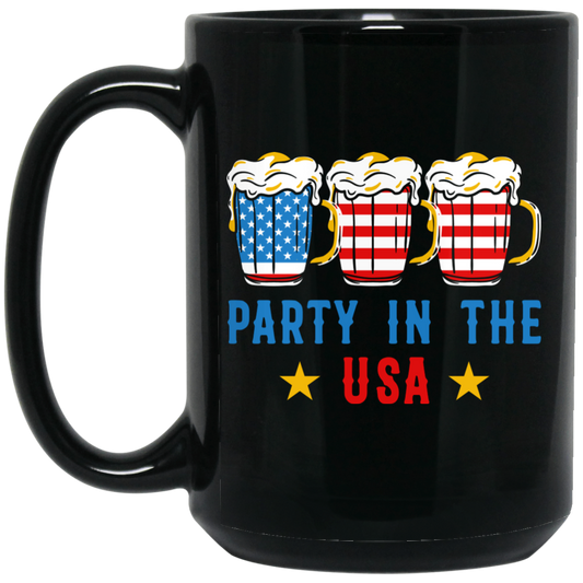 Party In The USA, American Party, American Beer Black Mug
