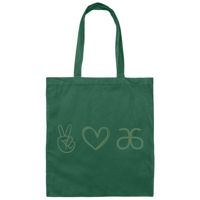Peace Gift, Love Peace Arbonne, Bon Babe, Fizz Sticks Canvas Tote Bag