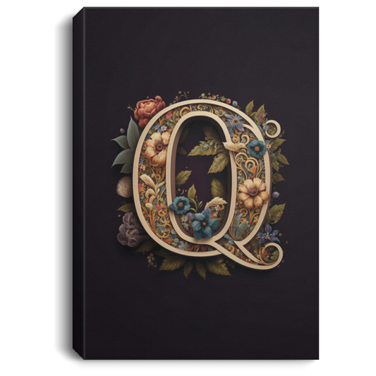 Q Letter, Gift For Who Named Q Letter, Classic Q Gift Canvas