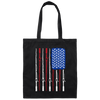 American Rod, Fishing American, Fisherman Lover, Fisherman Gift, Fish Rod Canvas Tote Bag