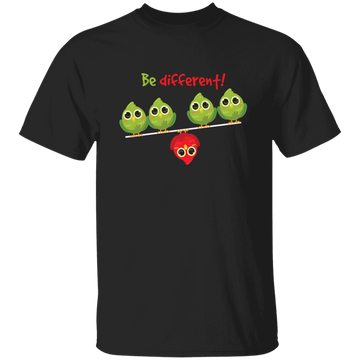 Cute Bird Gift, Funny Bird, Be Different, Different Bird, Be Yourself Unisex T-Shirt