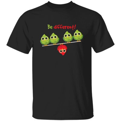 Cute Bird Gift, Funny Bird, Be Different, Different Bird, Be Yourself Unisex T-Shirt