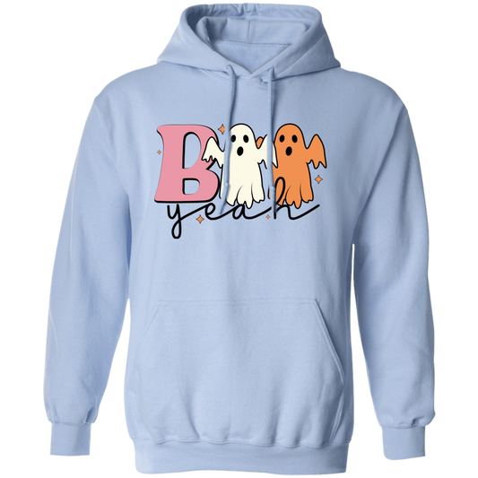 Boo Yeah, Spooky Halloween, Happy Halloween Pullover Hoodie