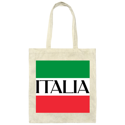 Italian Pride, Italia Flag, Italia Trip, Italy Souvenir Canvas Tote Bag