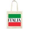 Italian Pride, Italia Flag, Italia Trip, Italy Souvenir Canvas Tote Bag
