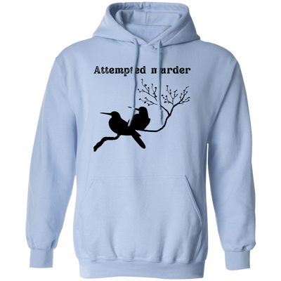 Attempted Murder, Couple Birds, Love Birds Silhouette Pullover Hoodie