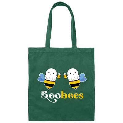 Boo Bees Halloween Costume Cute Ghost Funny Canvas Tote Bag