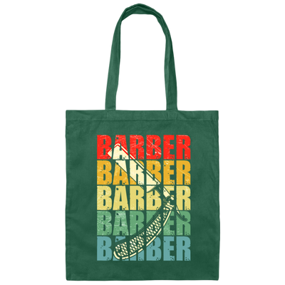 Barber Vintage, Love Barber Gift, Retro Barber, Barber In Classic Canvas Tote Bag