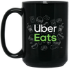 Uber Eats Gift, Uber Eats Driver, Uber Eats Design, Gift For Uber Eats Driver LYP04 Black Mug