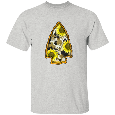 Cowhide And Sunflower Arrowhead, Love To Go Hunting, Love Hunter Unisex T-Shirt