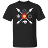 Denver Colorado, Snowboarding Direction, Sun Snow And Mountain Unisex T-Shirt