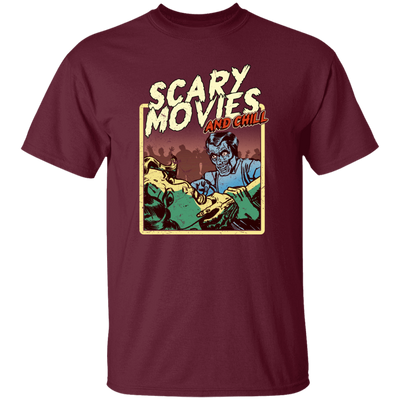 Scary Movie And Chill, I Love Moviem Scary Movies Lover Unisex T-Shirt