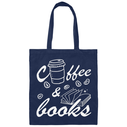 Coffee And Books, Love Coffee, Love Books, Coffee Lover, Best Bookworm Canvas Tote Bag
