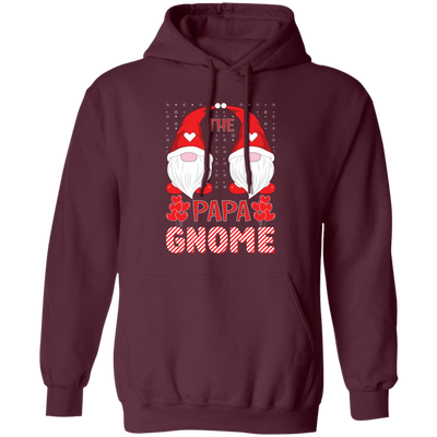 The Papa Gnome, Xmas Gnome, Merry Christmas Pullover Hoodie