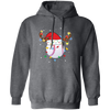 Baseball Christmas, Bright Light Line, Reindeer Xmas Horn, Merry Christmas, Trendy Christmas Pullover Hoodie