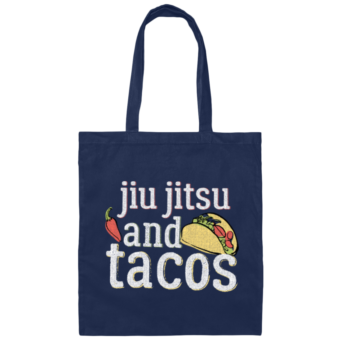 Tacos Jiu Jitsu For Bjj Funny Gift White Gift Canvas Tote Bag