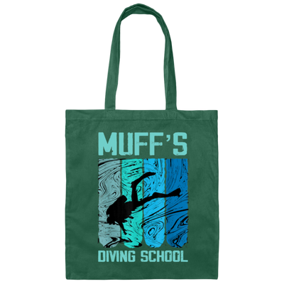 Muffs Diving School, Cool Design Gift Canvas Tote Bag