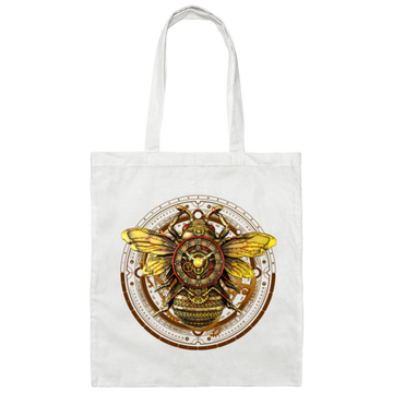 Bee Steampunk, Wall Clock, Love Bee, Bee Clock, Best Clock Gift Canvas Tote Bag