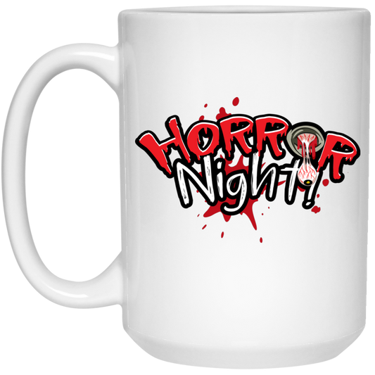 Horror Night, Horror Party, Horror Halloween White Mug