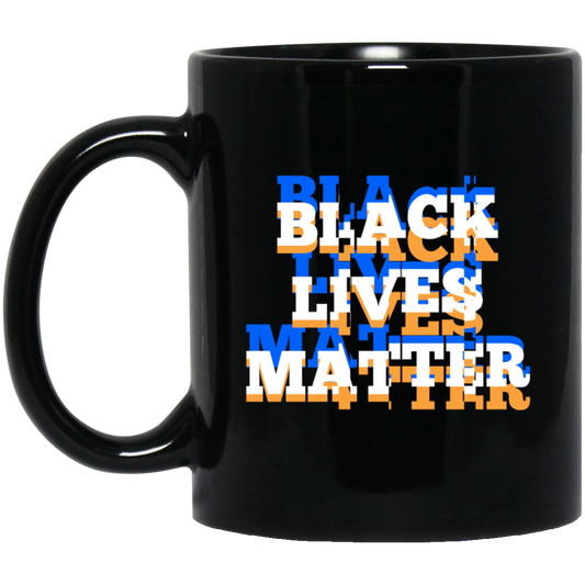 Black Lives Matter Glitch Effect, Black Lives Matter, Black History Black Mug