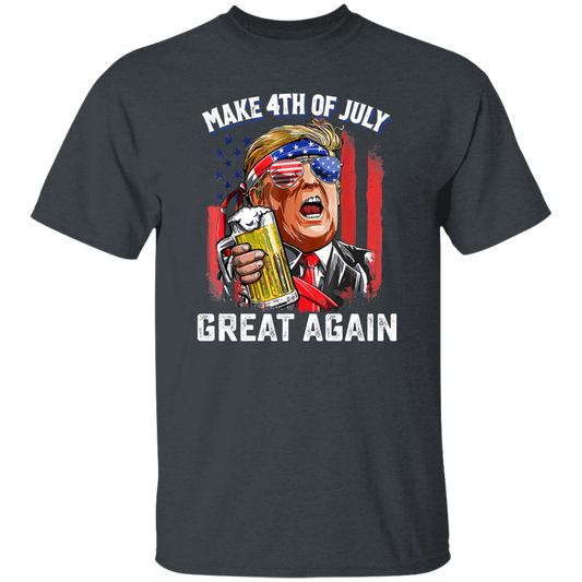 4th Of July Anniversary, Make 4th Of July Great Again, American Flag Unisex T-Shirt