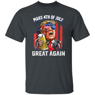 4th Of July Anniversary, Make 4th Of July Great Again, American Flag Unisex T-Shirt