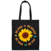 This sunflower lover canvas tote bag is a beautiful reminder to always be kind, brave, true, and true to yourself. Made with durable canvas, it's perfect for carrying all your essentials while spreading positivity. A must-have for any sunflower lover.