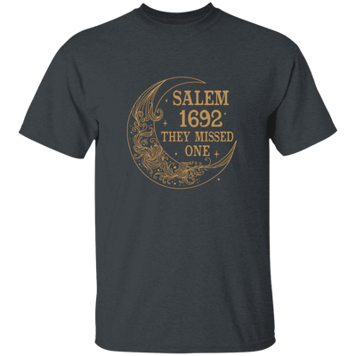 Salem 1692, They Missed One, Salem Floral Moon Unisex T-Shirt