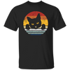 Black Cat Lover Gift, Kawaii Cat Retro Style, Best Cat Ever, Love Cat Unisex T-Shirt