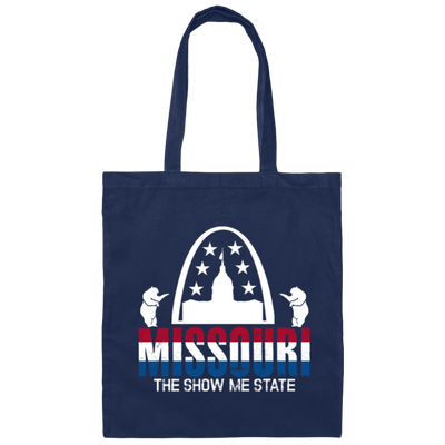 Missouri State, USA America States Bears Columbia Canvas Tote Bag