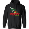 Merry Grinchmas, Merry Christmas, Grinch With Xmas Tree Pullover Hoodie