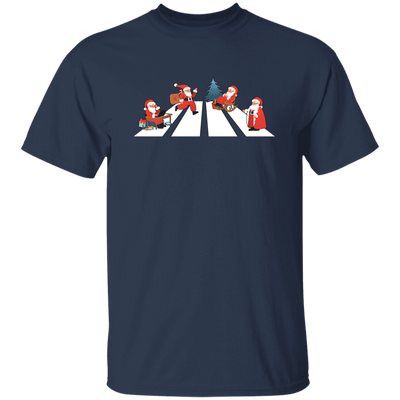 Santa Xmas, Santa Cross The Road, Cross On A Street Unisex T-Shirt