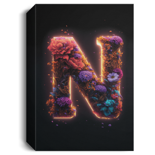 N Letter, Gift For Who Named N Letter, Classic N Gift Canvas