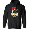 Funny Cartoon Hip Hop Pug Dog, Pug Love Gift, Cool Pug, Rich Pug Pullover Hoodie