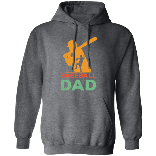 Baseball Dad, Gift For Dad, Vintage Baseball Dad, American Football Pullover Hoodie