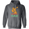 Baseball Dad, Gift For Dad, Vintage Baseball Dad, American Football Pullover Hoodie