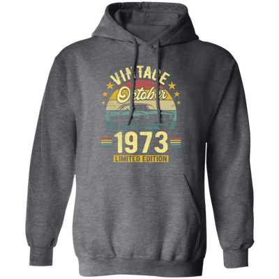 1973 Best Gift, 1973 Limited Edition, October 1973 Birthday Gift, Retro 1973 Pullover Hoodie