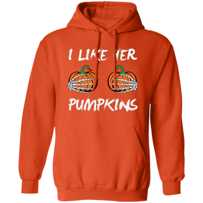 This I Like Her Pumpkins, Sexy Girl, Trendy Halloween, Like Her Boobs Pullover Hoodie features a vibrant design with an eye-catching combination of colors. The pullover hoodie is made of high-quality material and features detailed stitching for a comfortable fit. Perfect for those who want to show off their style during the Halloween season.