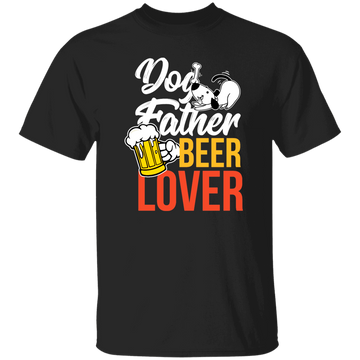 Dog Father, Beer Lover, Animal Lover, Dog Lover, Dog And Beer, Dog Dad Unisex T-Shirt