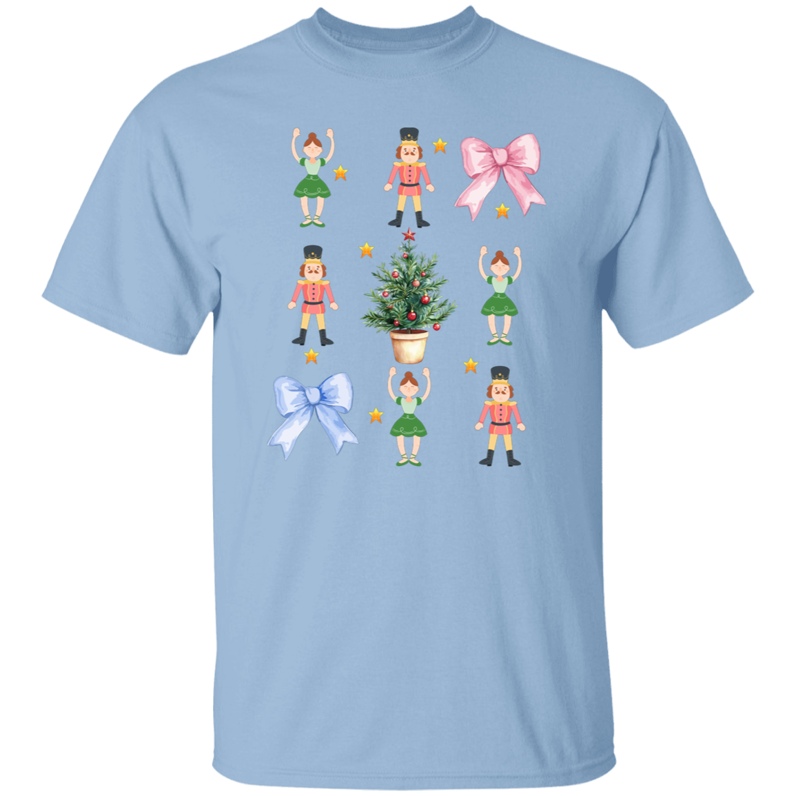 Nutcracker Xmas, Coquette Ribbon, Preppy Christmas Christmas Unisex T-Shirt