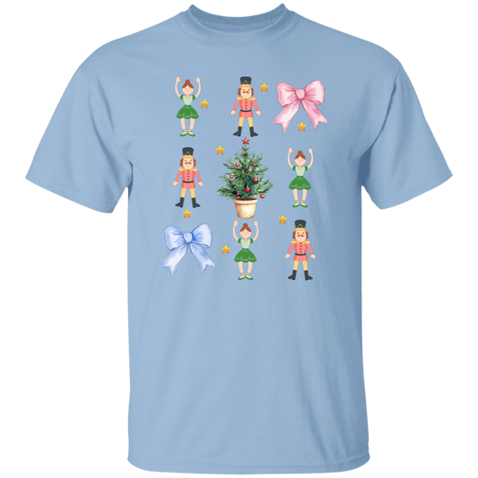 Nutcracker Xmas, Coquette Ribbon, Preppy Christmas Christmas Unisex T-Shirt