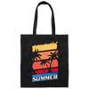 Summer Vibes, Retro Summer, Vintage Summer, Love Summer, Go To Beach Canvas Tote Bag