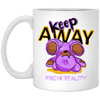 Keep Away From Reality, Cute Teddy, Teddy In Real White Mug