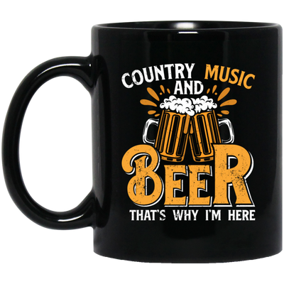 Country Music And Beer, Craft Beer, Best Beer Ever Black Mug